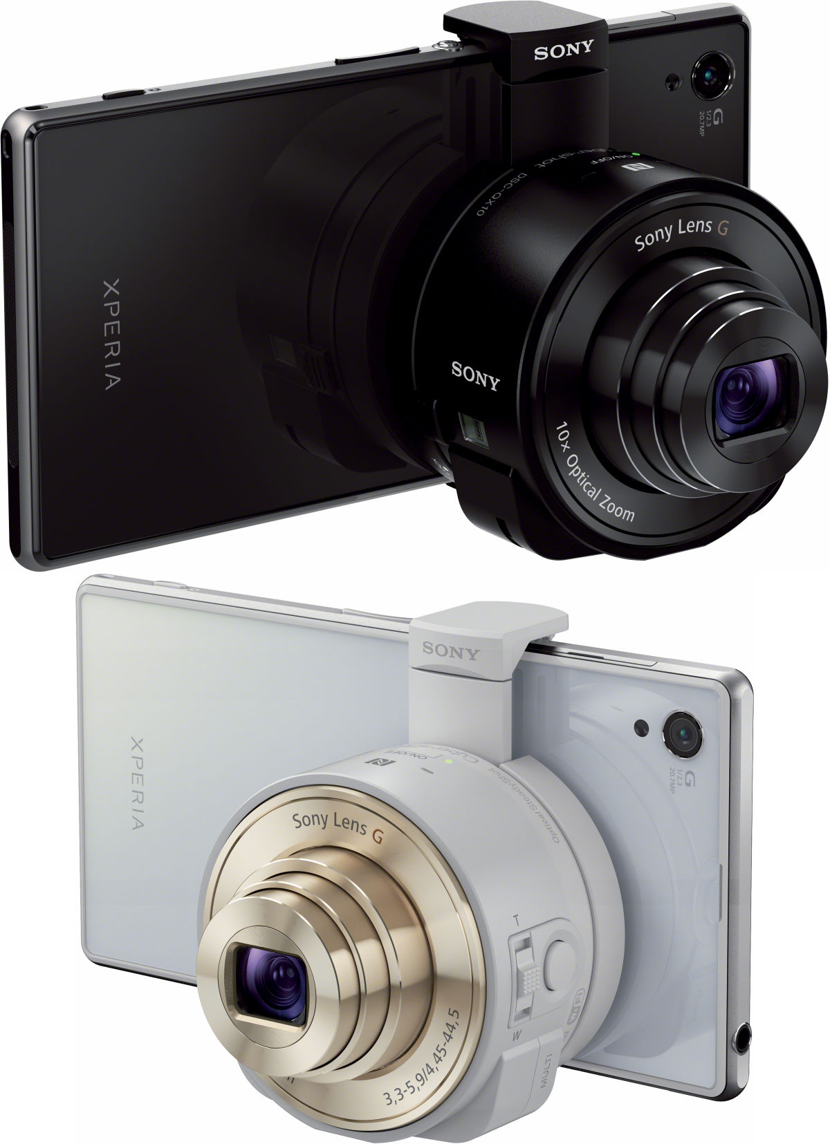 レンズスタイルカメラ「DSC-QX100」「DSC-QX10」の発売日が10月25日に