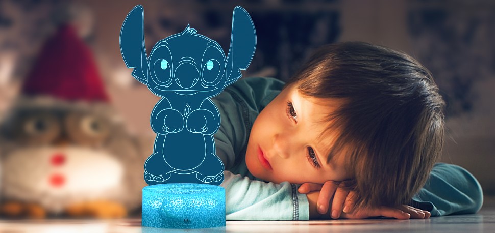 Stitch Night Light Gifts Lilo And Stitch 3D Led Table Lamp Remote