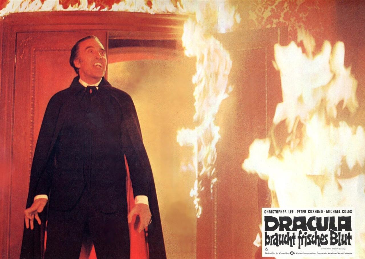 クリストファー・リーの「吸血鬼ドラキュラ'73」はホラーで、ちょっと