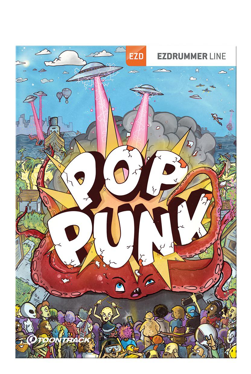 Illustration I made for the Pop Punk EZX drum sample library by