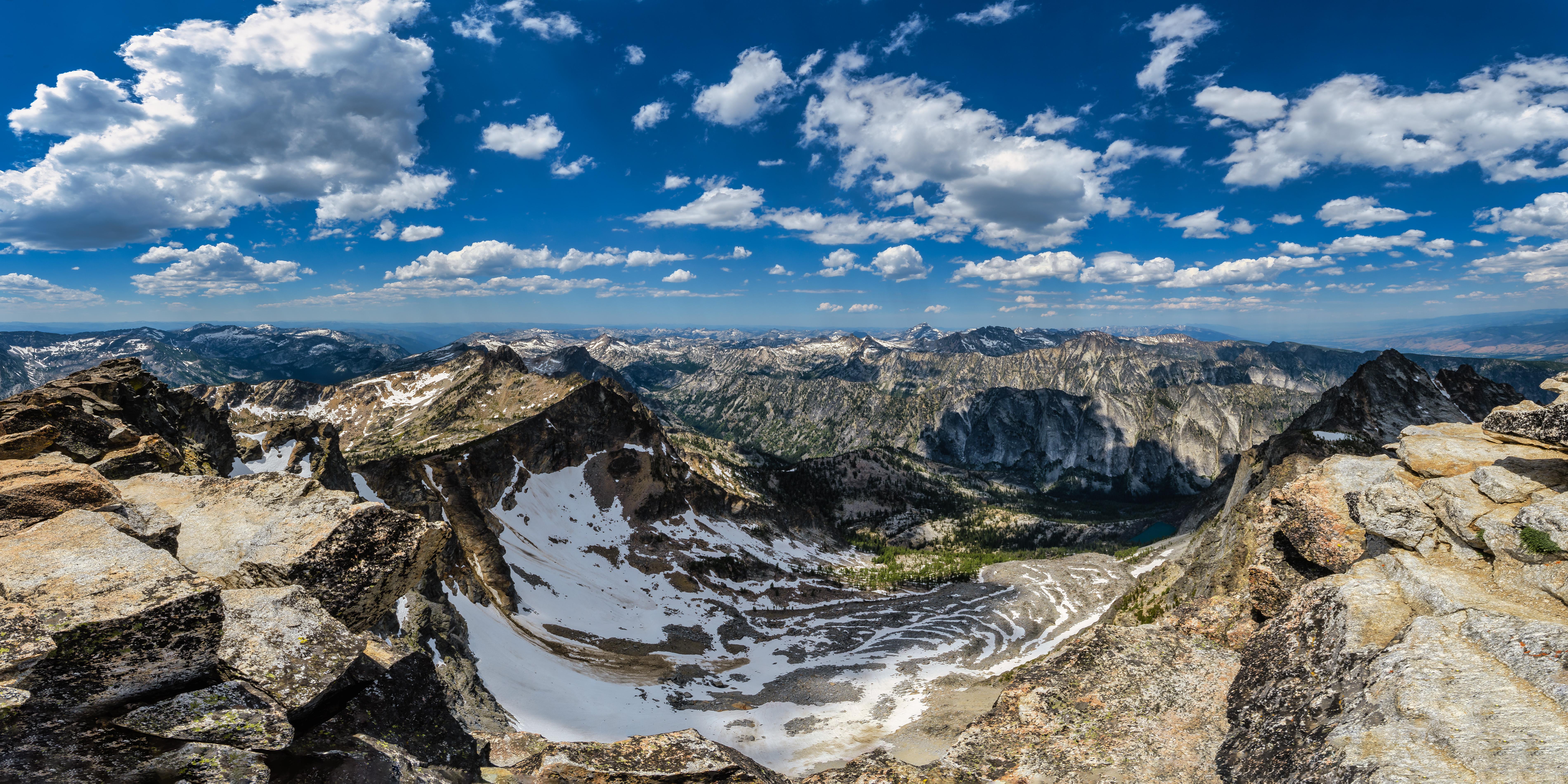 The view from the top of Trapper Peak, Bitterroot Mountains