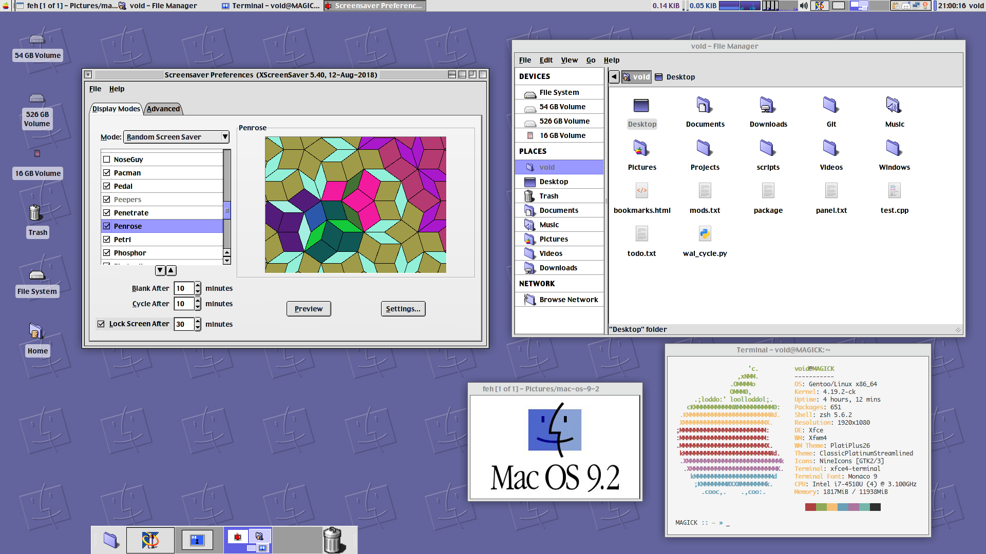 XFCE] Mac OS 9 へのフラッシュバック : r/unixporn