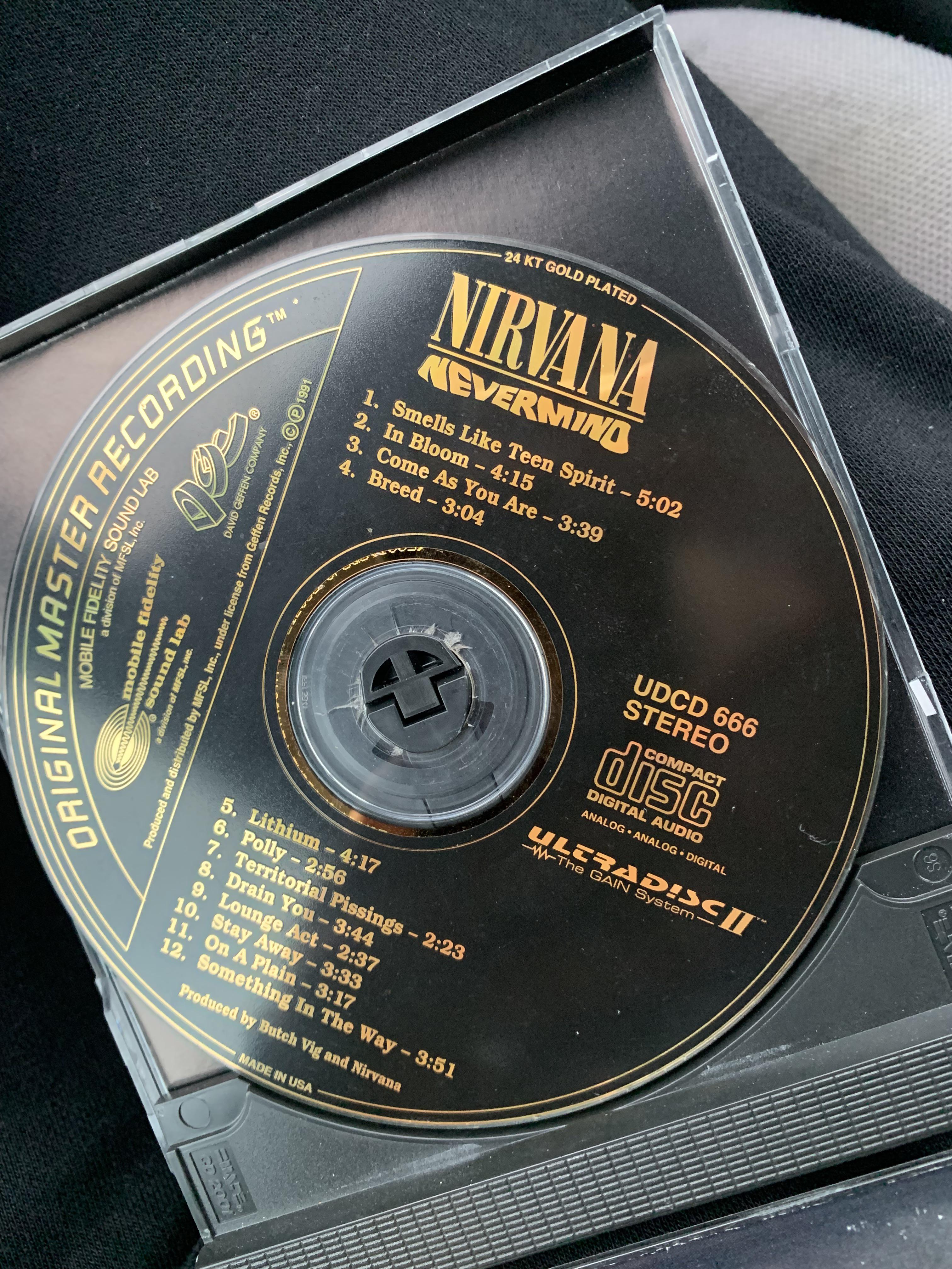 I found a goldplated cd of nevermind, is this rare? : r/Nirvana