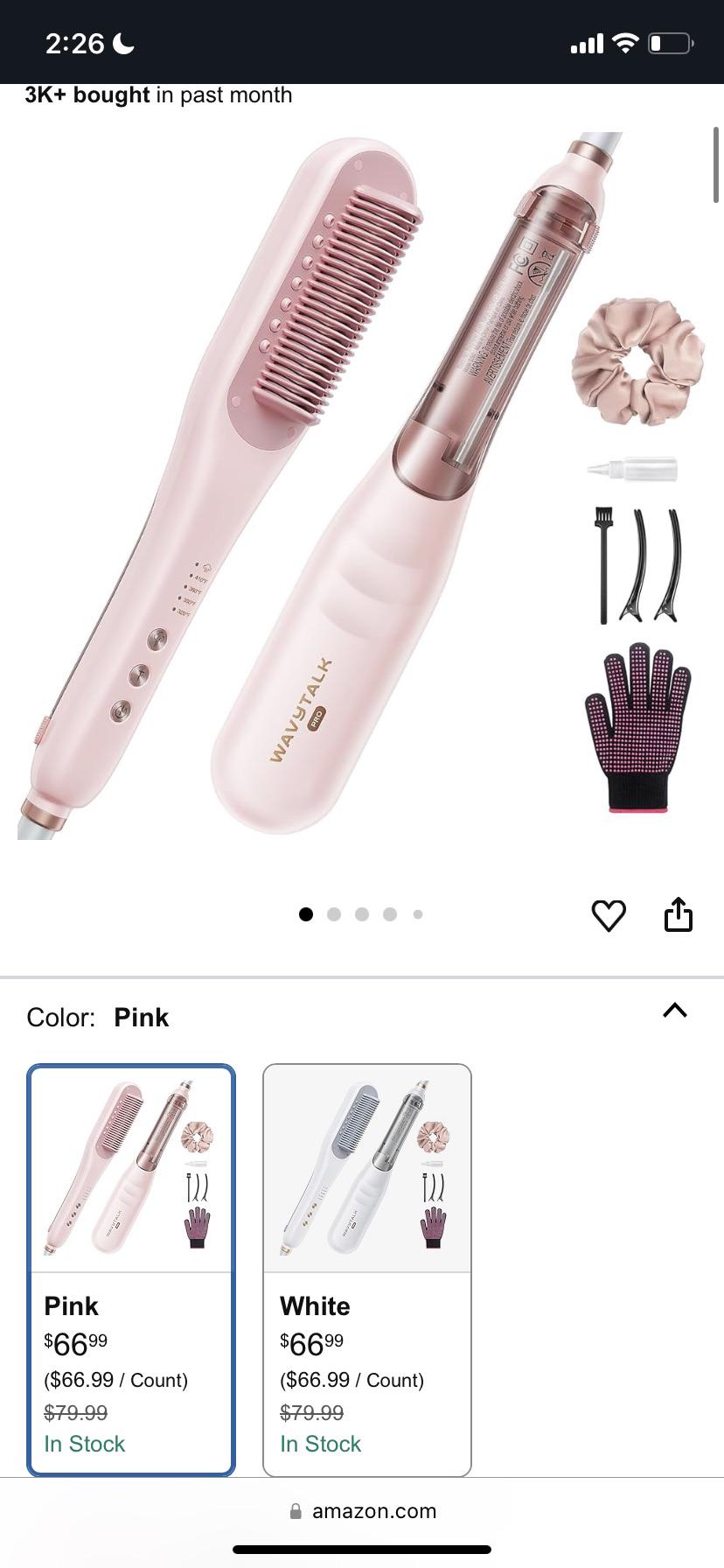 Wavytalk スチームストレートブラシ Amazon.co.jp: Wavytalk スチーム