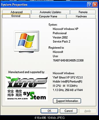 What copy of Windows XP are you using? In my case, personally I