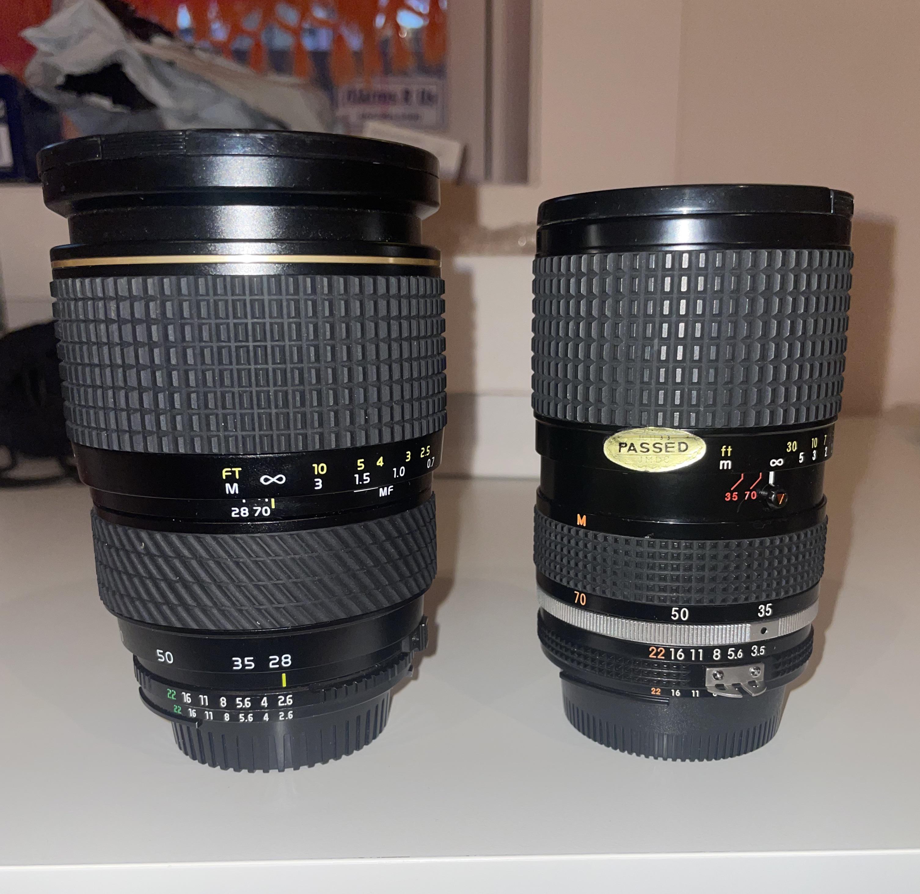 Tokina At-X Pro 28-70mm f2.6-2.8 vs Nikkor AIS 35-70mm f3.5 : r