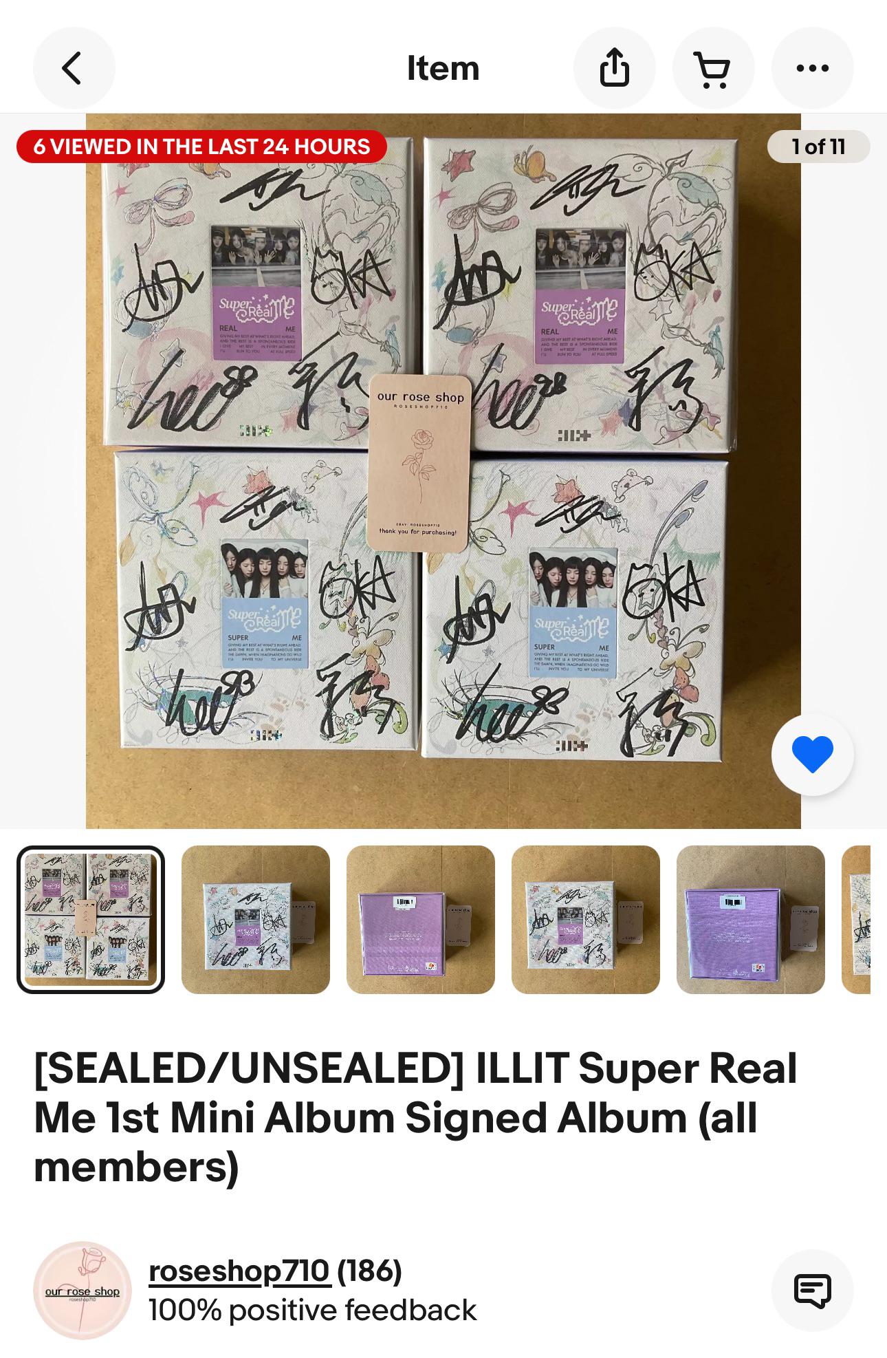 サイン入り illit Super Real Me アルバム : r/kpopcollections