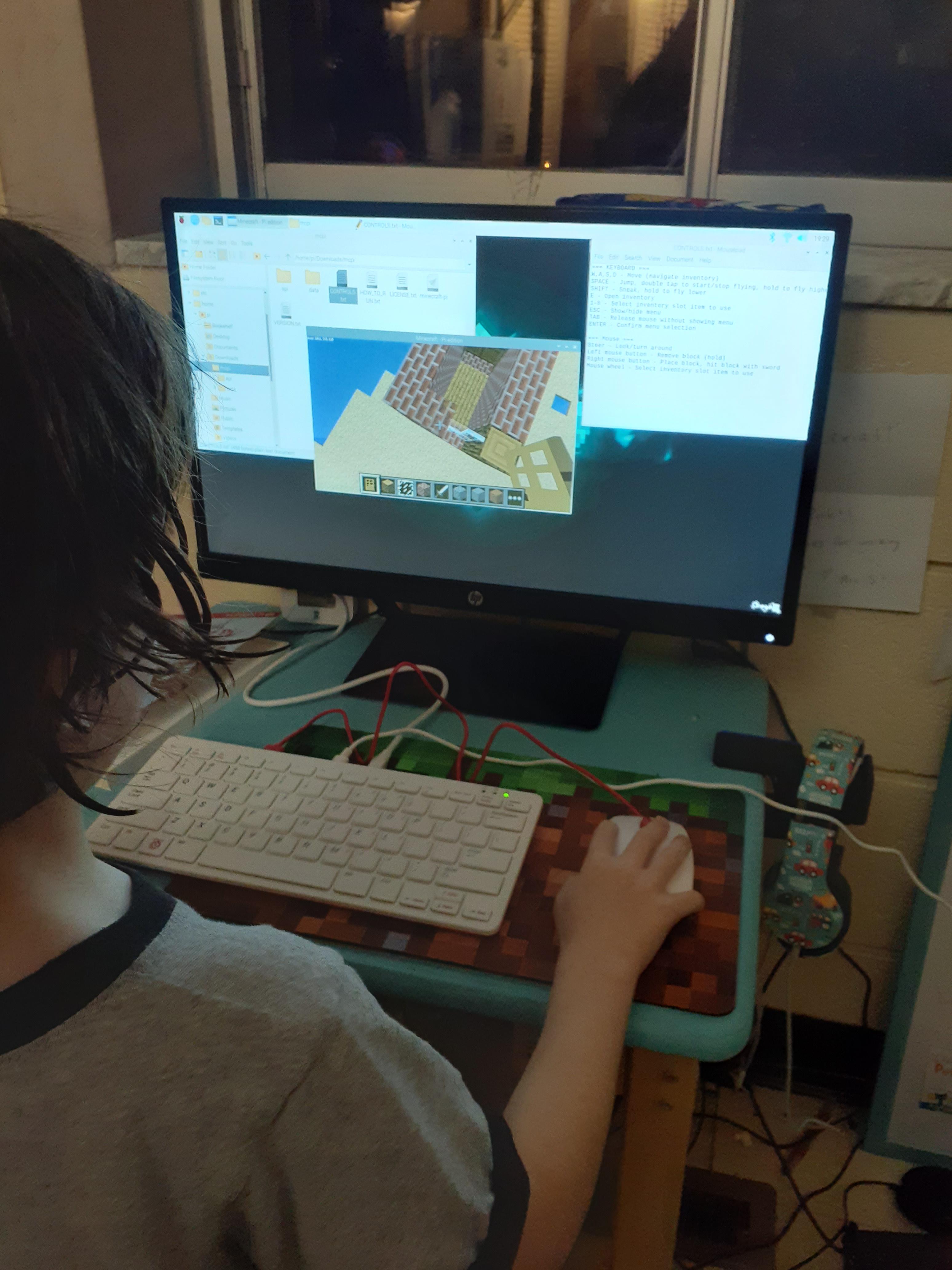 My son's first computer. The Pi 400 is really the ZX Spectrum of