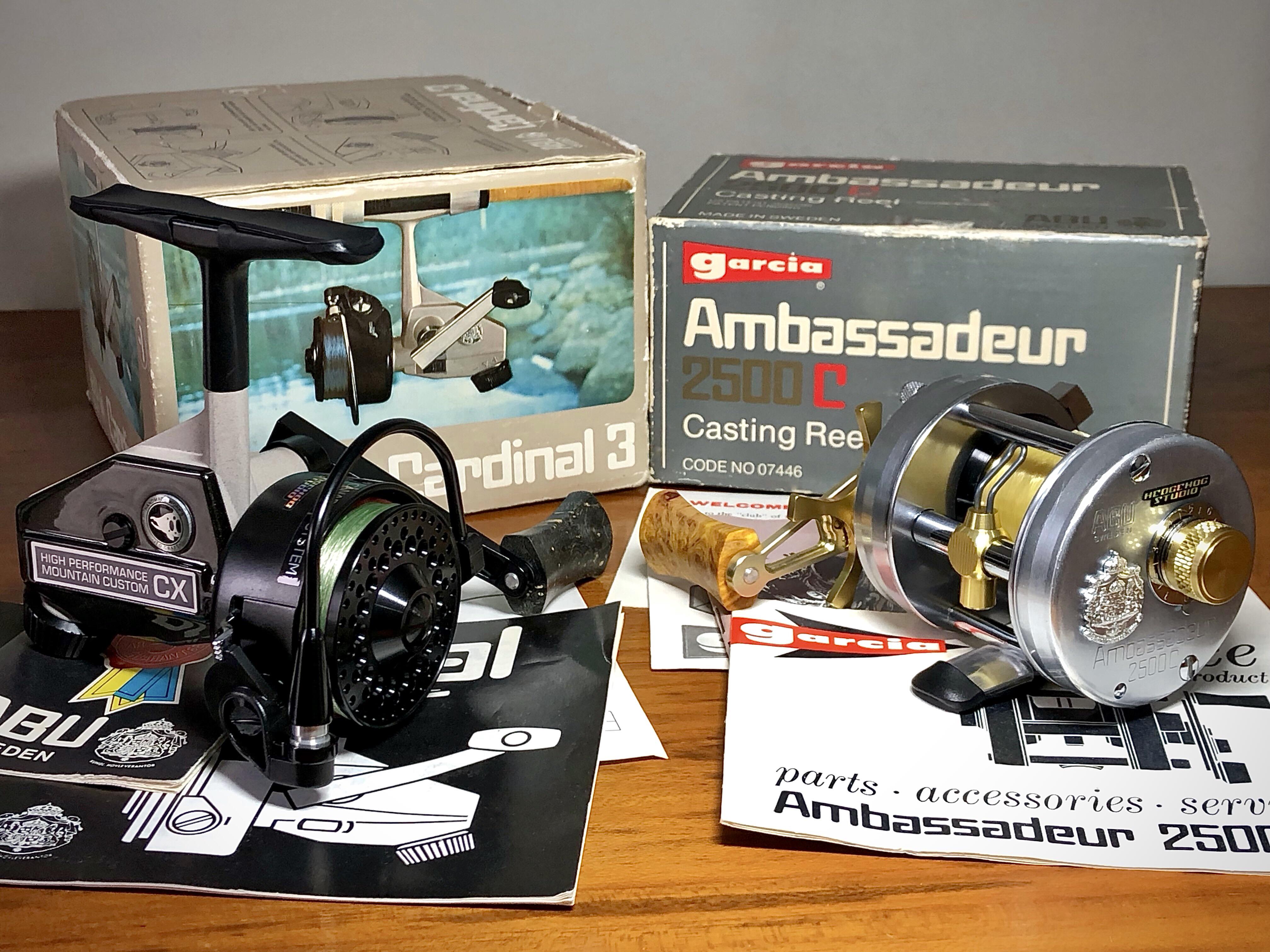 Now I fish exclusively finesse tuned vintage Abu Cardinal 3 and