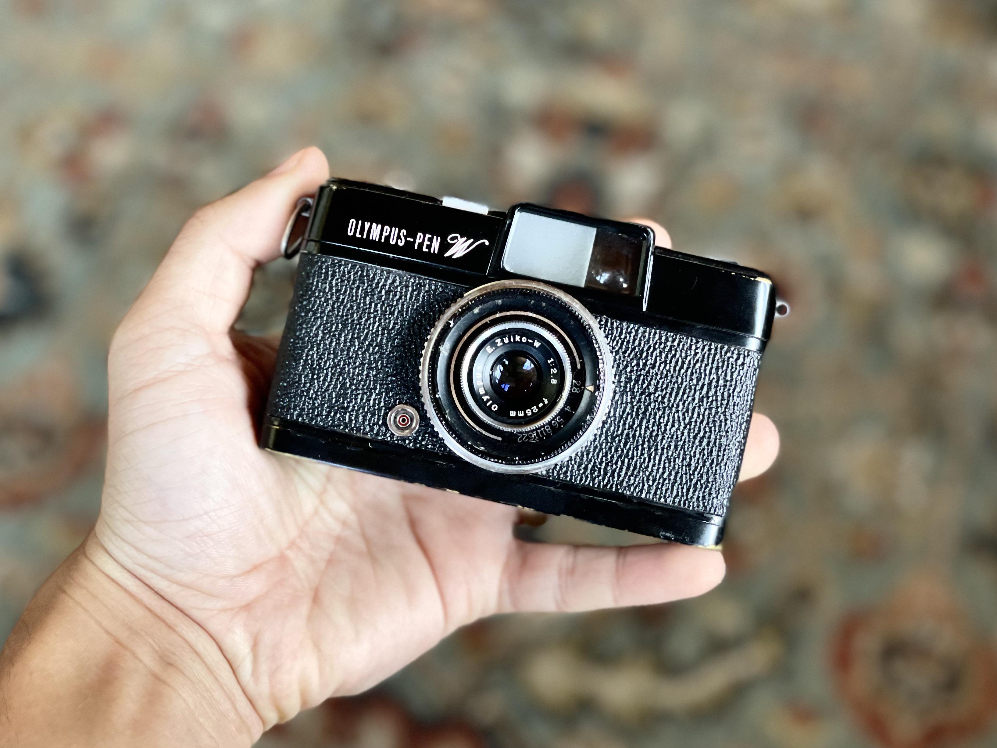 Another great find! The Olympus Pen Wide half frame camera with