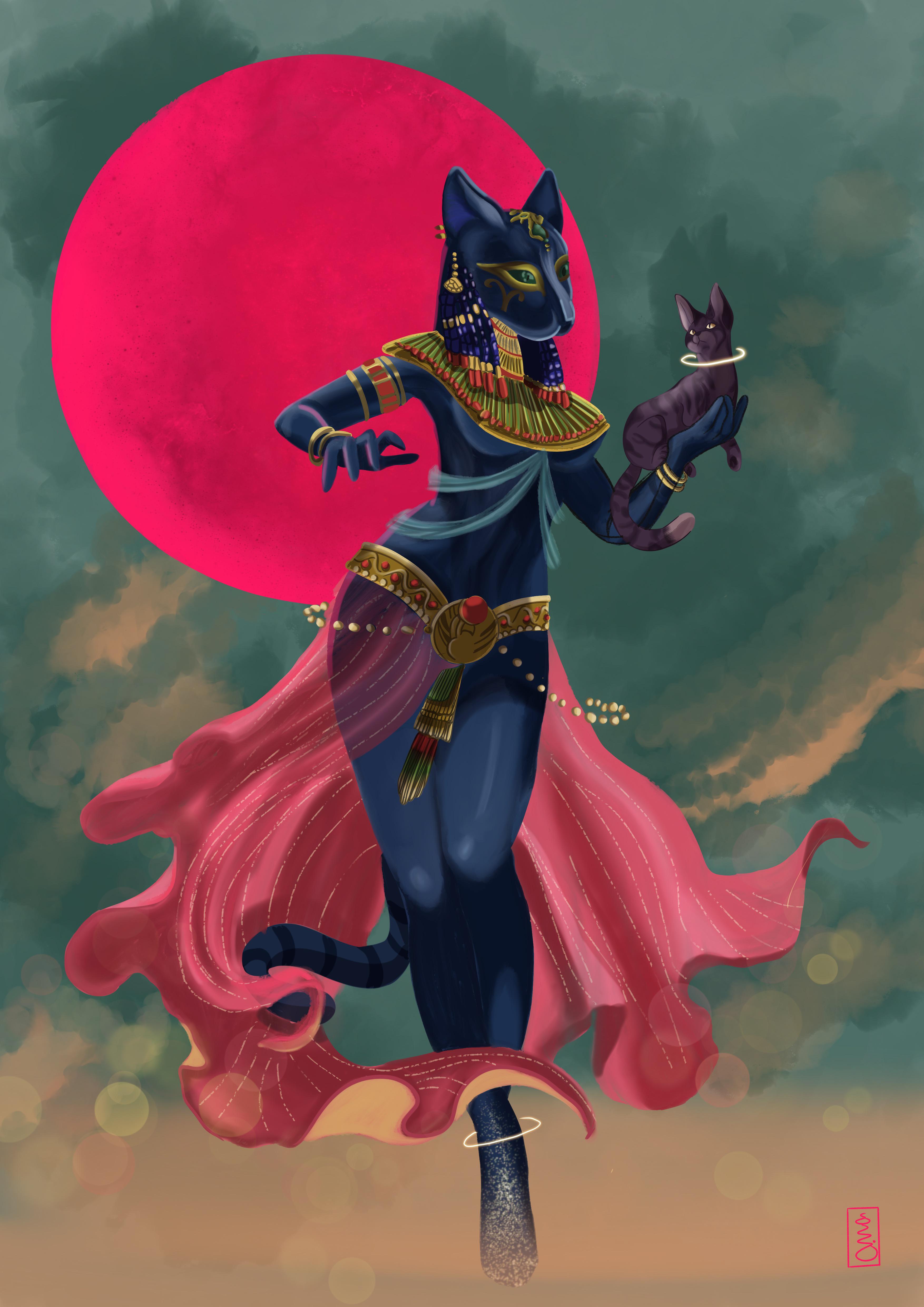 バステト：エジプトの女神！ : r/ProCreate