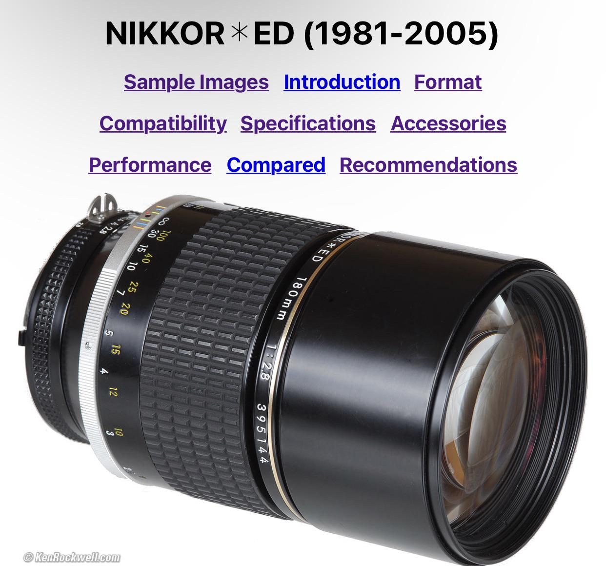 Nikon 180mm F/2.8 ED AI-S lens : r/AnalogCommunity