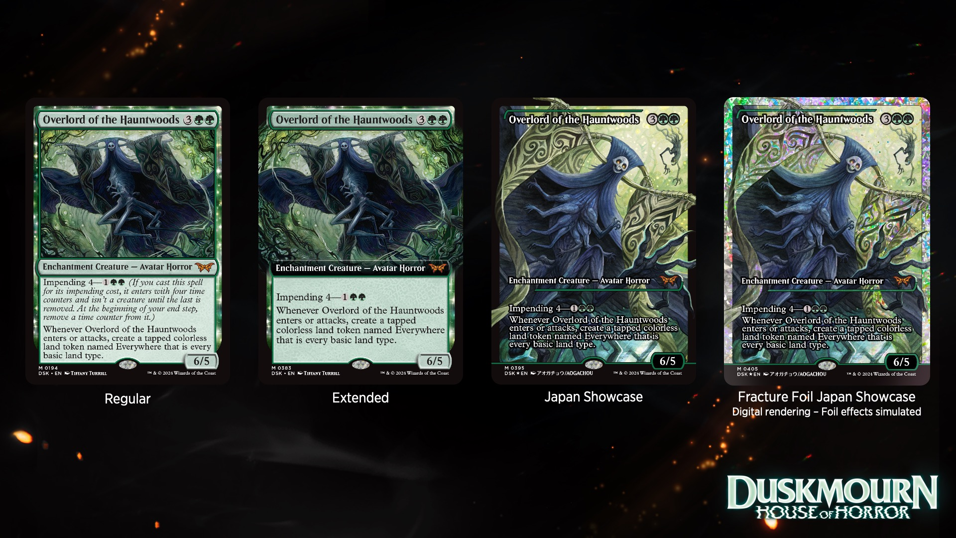 Regular printing and Fracture Foil Showcase of Overlord of the