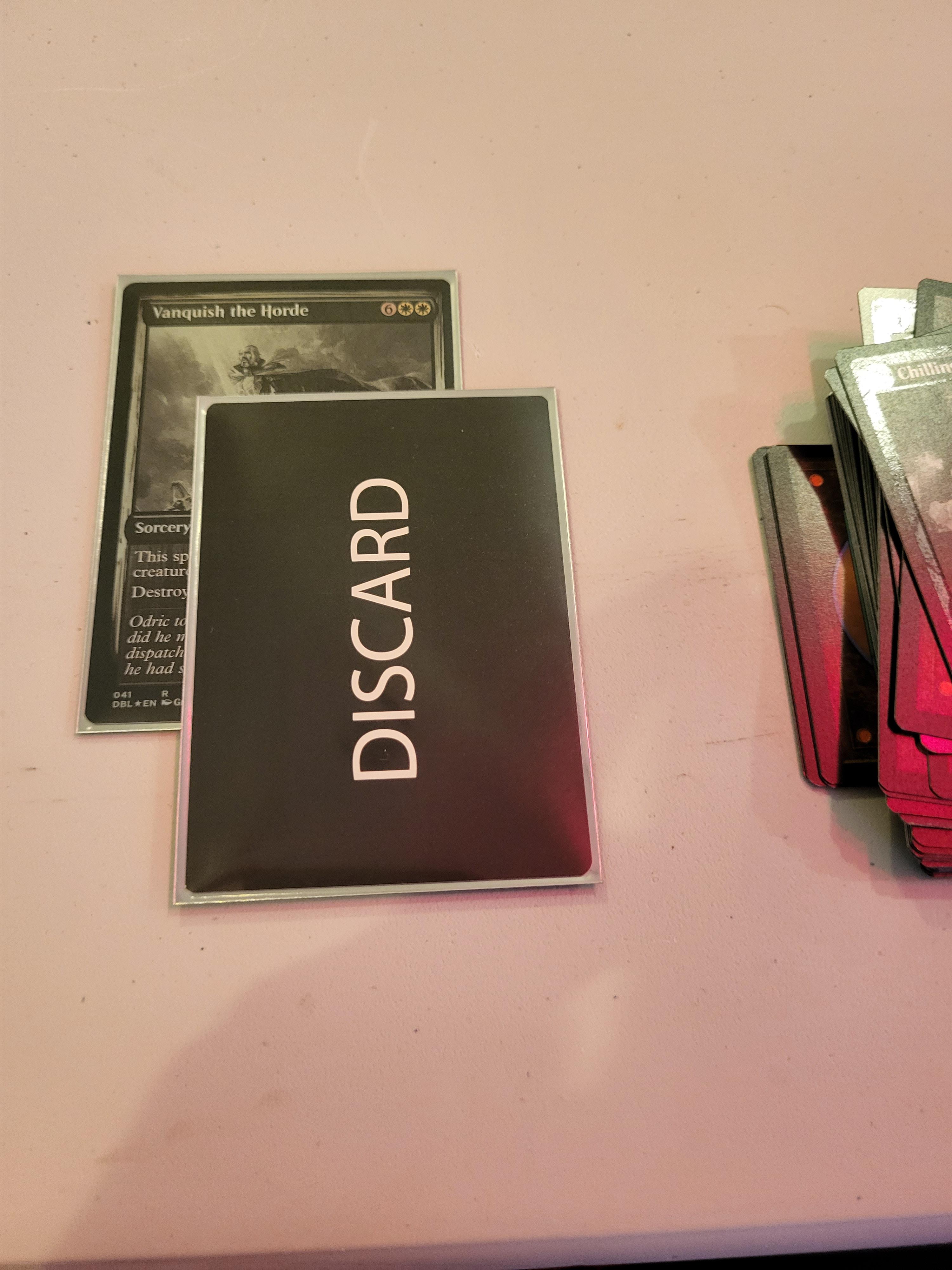 Pulled a Double Sided 'DISCARD' error; What are these worth? : r