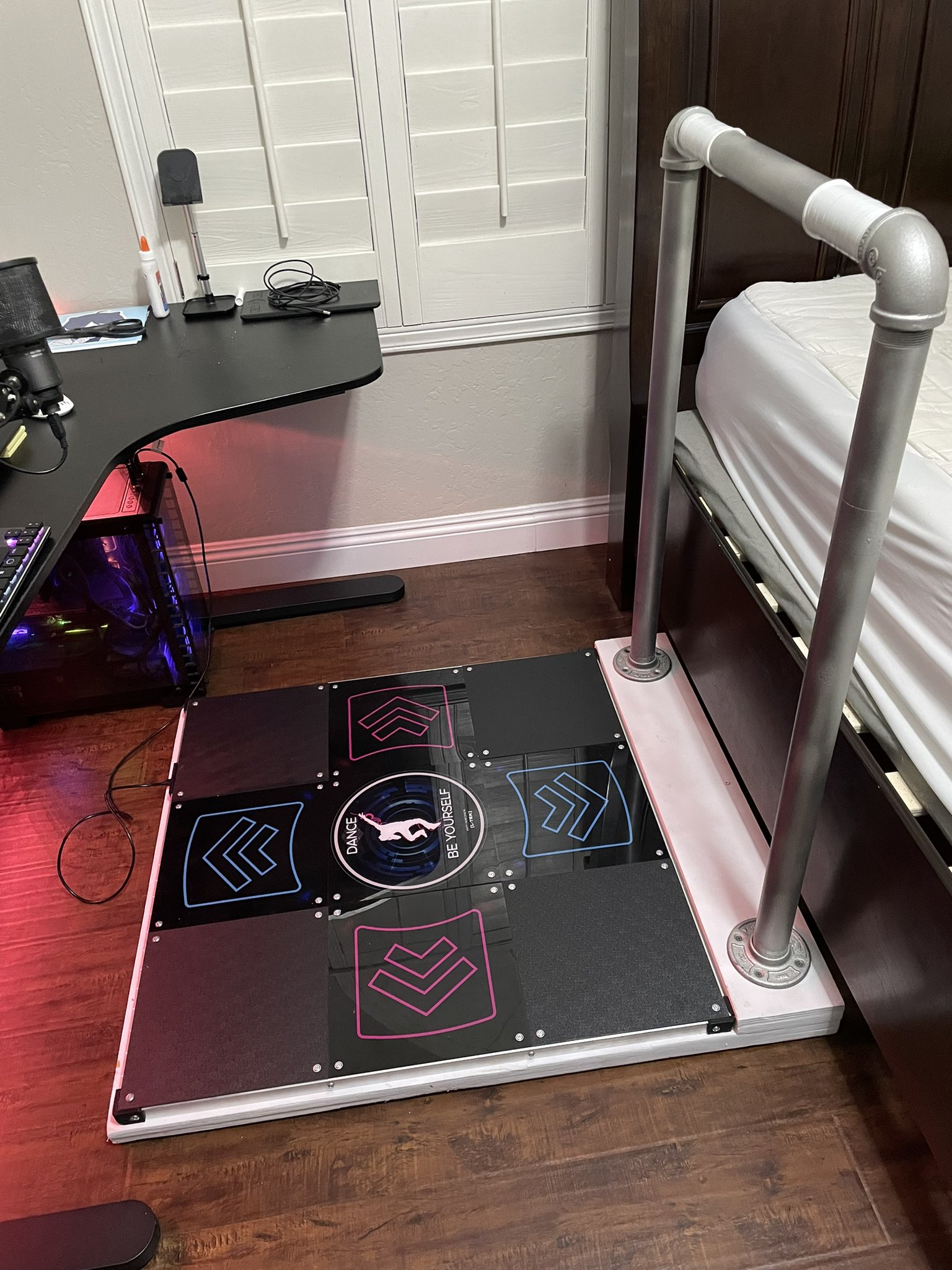 DIY DDR ハンドルバーの自作、完成！(L-TEKパッド付き) : r