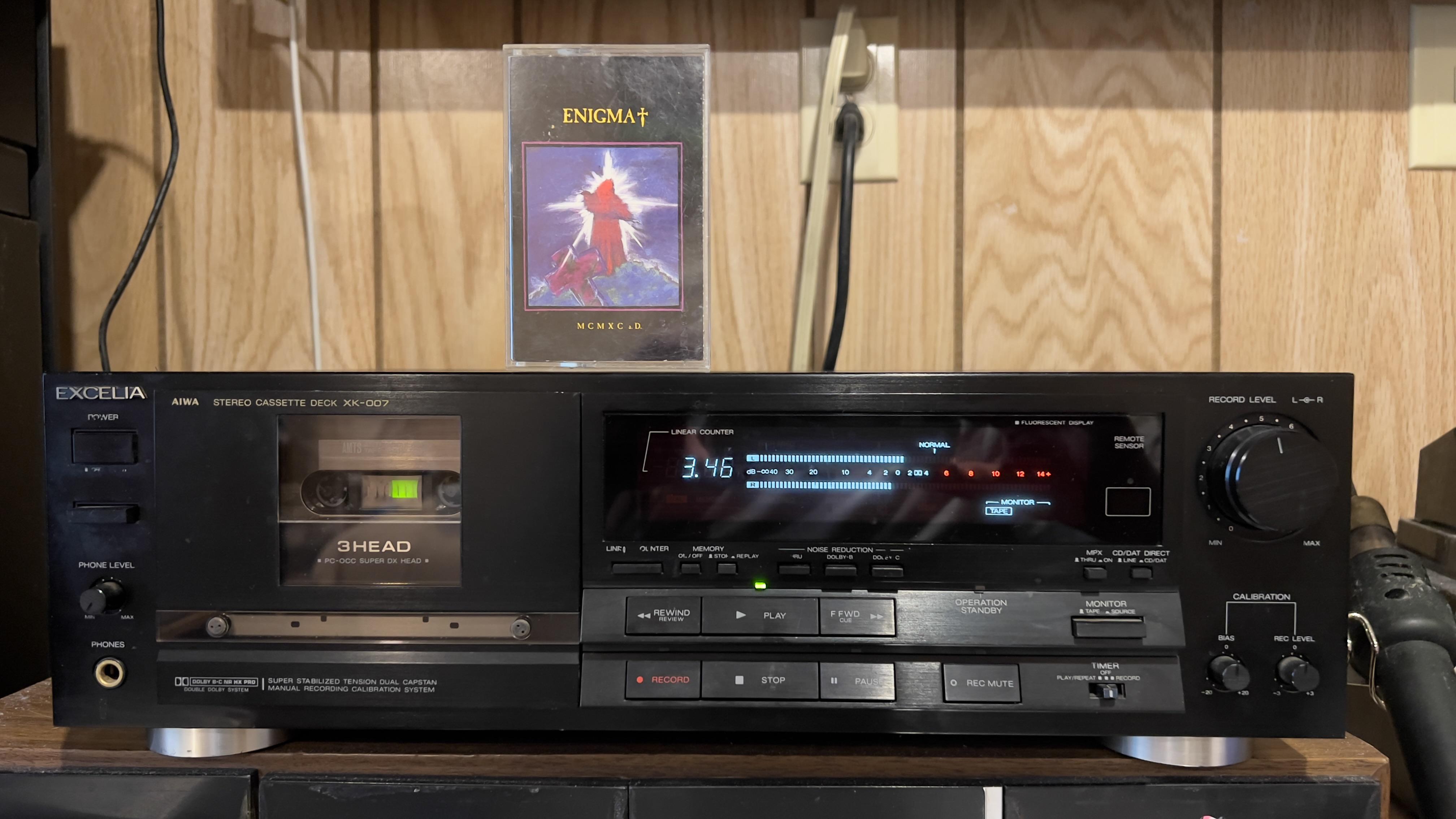 最近手に入れたもの - 日本製のAiwa Excelia XK-007 : r/vintageaudio