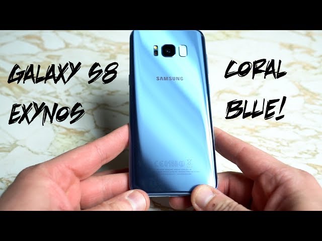 Galaxy S8 Coral Blue First Look: Finally Got One! - YouTube