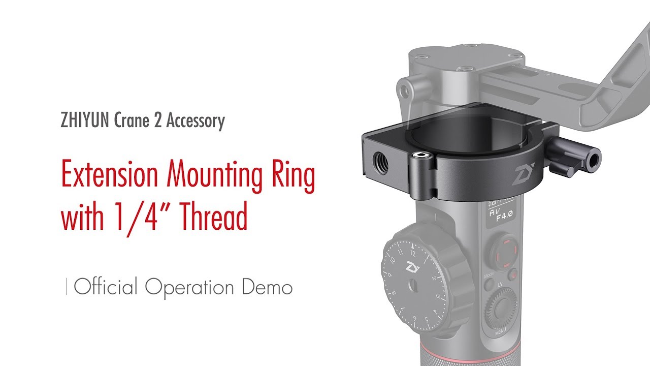 ZHIYUN Crane 2 Accessory│Extension Mounting Ring with 1/4” Thread