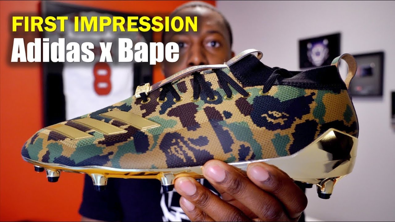 ADIDAS Adizero 8.0 x Bape Football Cleats: 1st Impression [ 4K