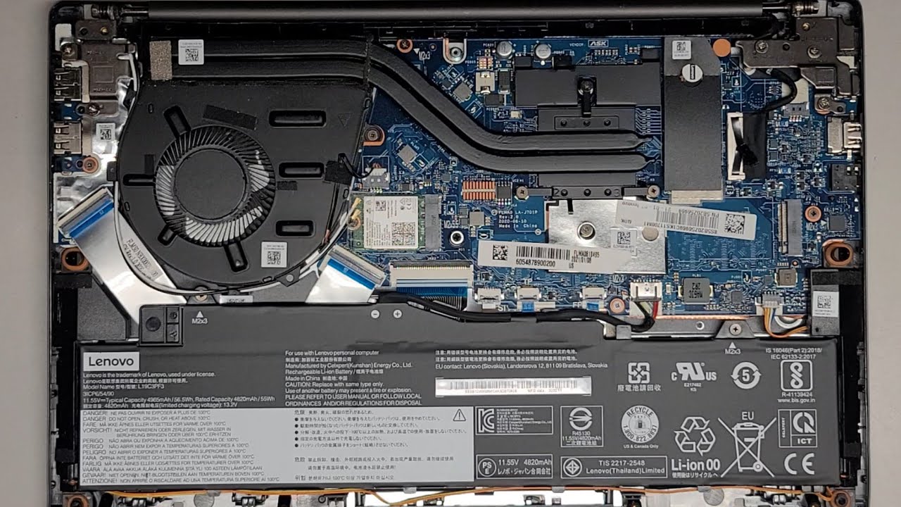 Lenovo IdeaPad 5 14ARE05 81YM Disassembly *No RAM* SSD Hard Drive