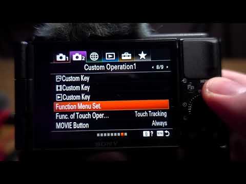 Sony Zv1 Function Menu Setup - YouTube