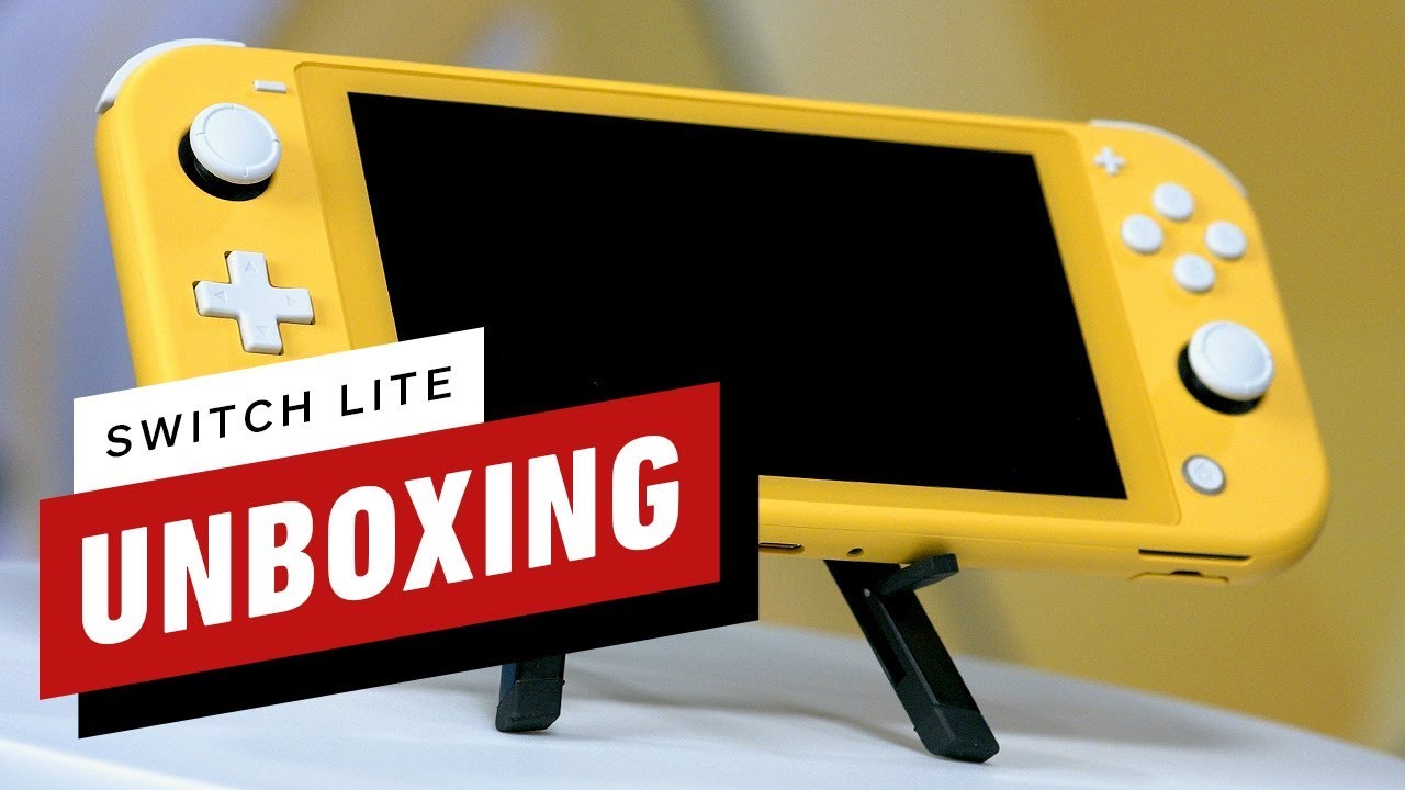 Nintendo Switch Lite Unboxing (Yellow) - YouTube