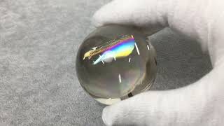 スーパートップクォリティ]レインボースモーキーシトリン丸玉/スフィア