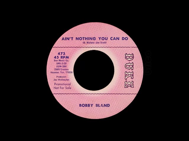 Bobby Bland - Ain't Nothing You Can Do - YouTube