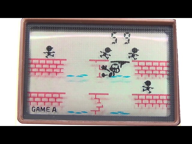 レトロ 液晶ゲーム】ゲームウォッチ マンホール 電子 液晶 玩具 携帯