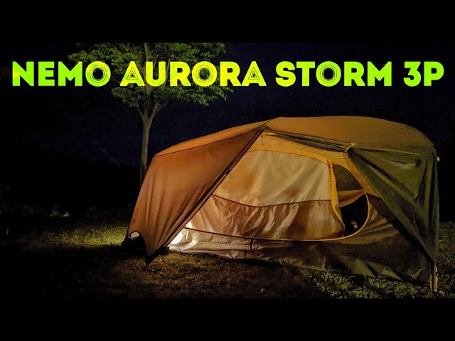 NEMO Aurora Storm 3p Tent review and setup『レビューと設営』 - YouTube