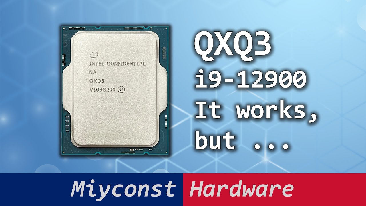 🇬🇧 Core i9-12900 QXQ3 – all you need to know about the CPU - YouTube
