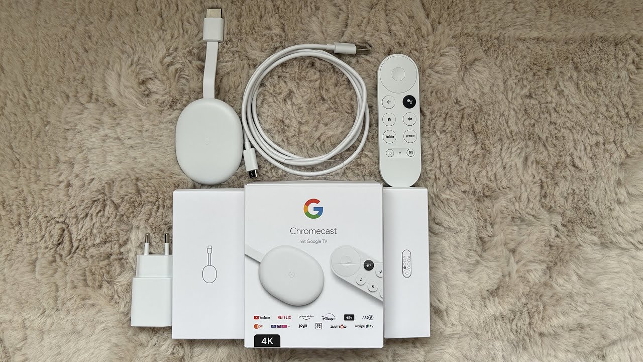 Google Chromecast 4K UHD with Google TV Unboxing and Setup, ASMR