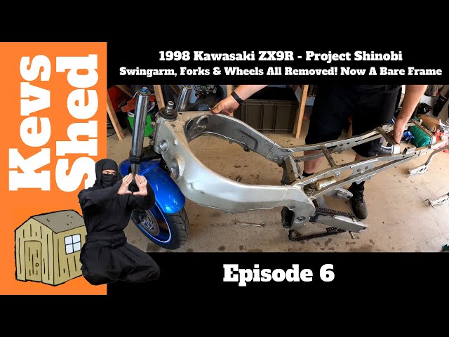 1998 Kawasaki ZX9R - Project Shinobi, Episode 6 - Swingarm, Wheels
