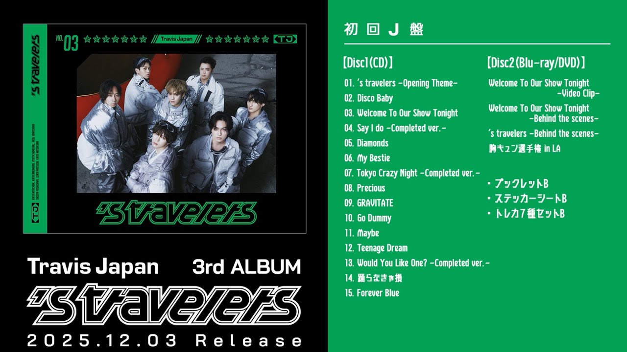 Travis Japan 's travelers Limited Edition J -Special Movie Teaser