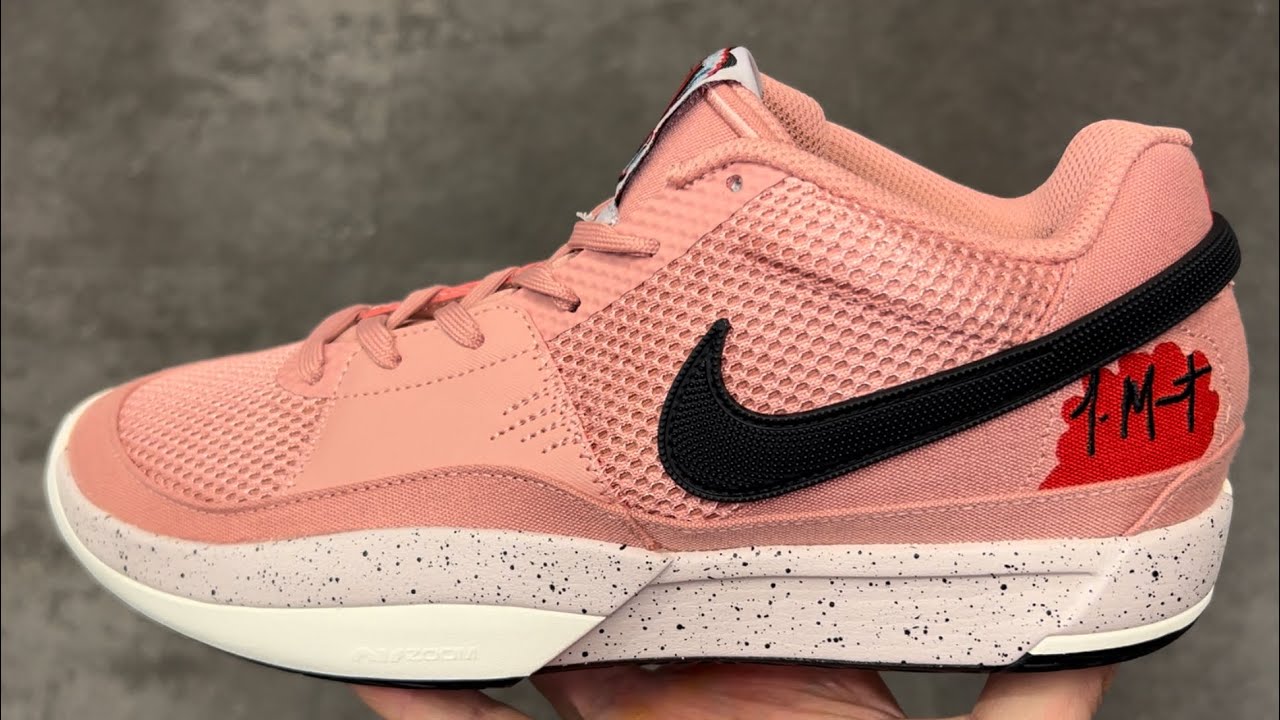 Nike Ja 1 Red Stardust Basketball Shoes - YouTube