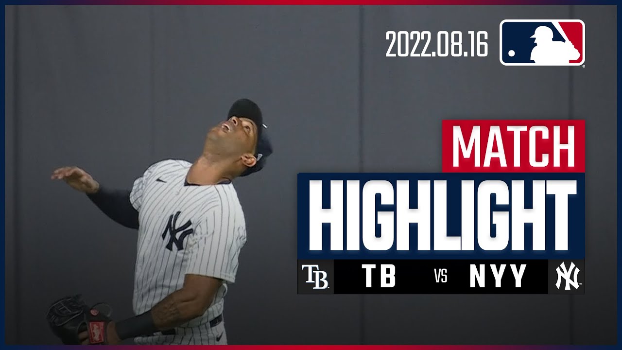 MLB】8.16 レイズvsヤンキース 日本語ハイライト - YouTube