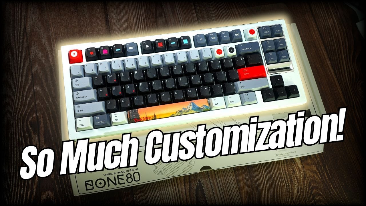 Most Customizable Wooting 80HE Case! - KeyboardMan X GameZone Bone