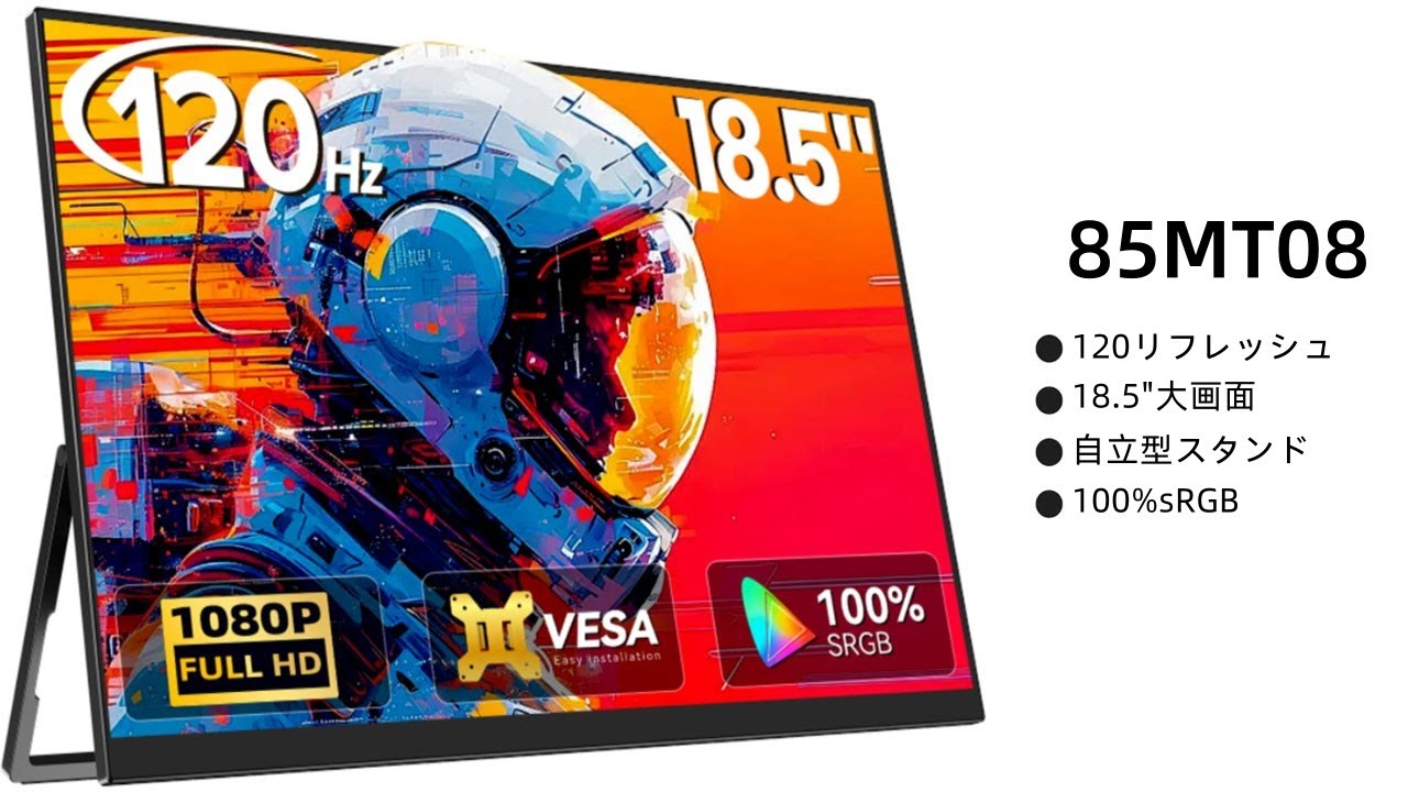 18.5インチ 120Hz モバイルモニター Newsoul ポータブルディスプレイ