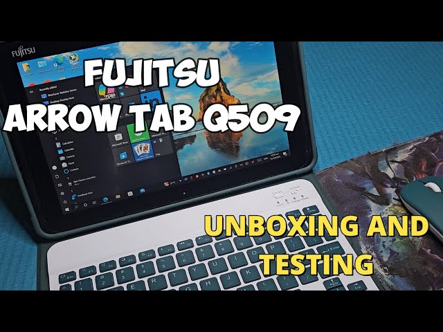 Fujitsu Arrow Tab Q509 Unboxing and Testing - YouTube