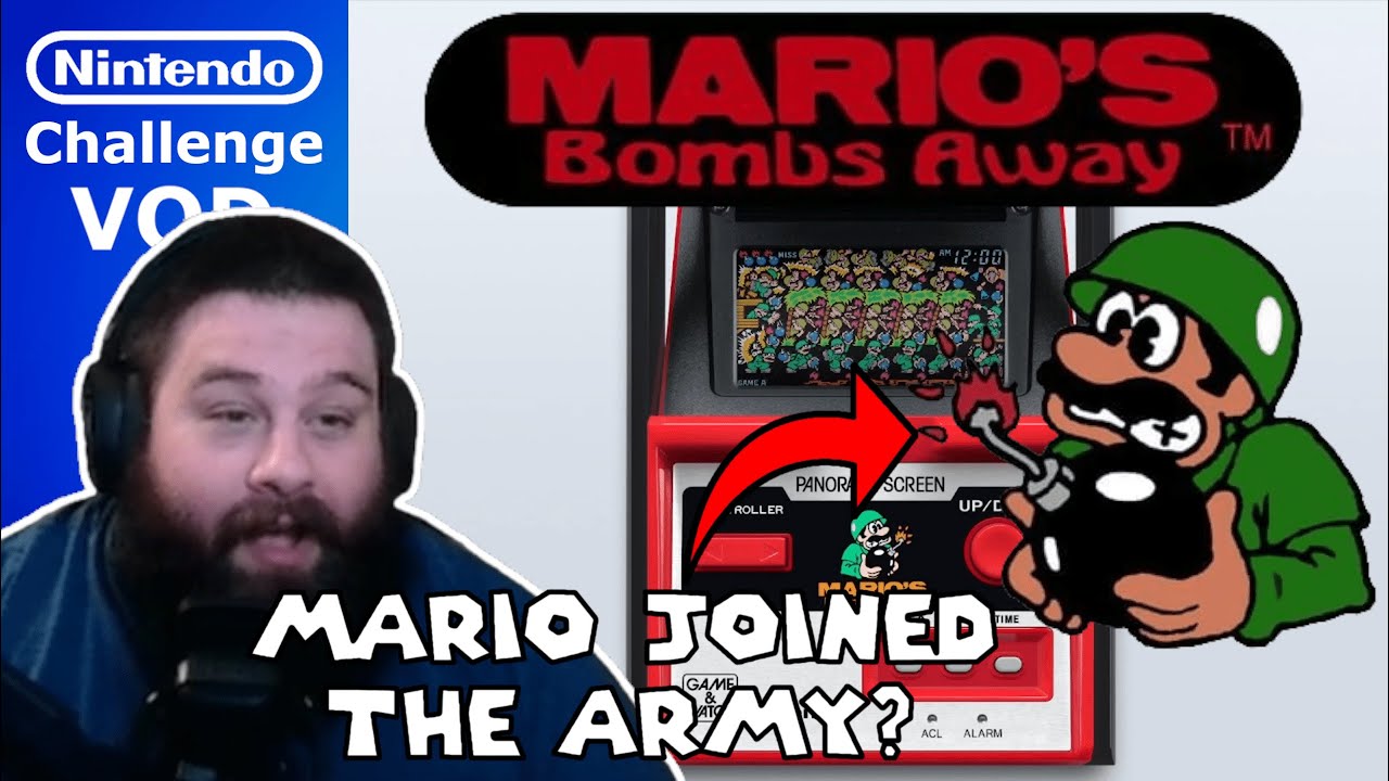 VOD] Beating EVERY Nintendo Game | Game & Watch: Mario's Bombs