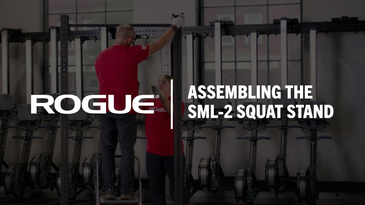 How To Assemble The Rogue SML-2 Monster Lite Squat Stand - YouTube