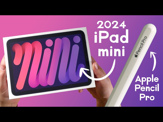Unboxing NEW 2024 iPad mini (A17 Pro) + Apple Pencil Pro