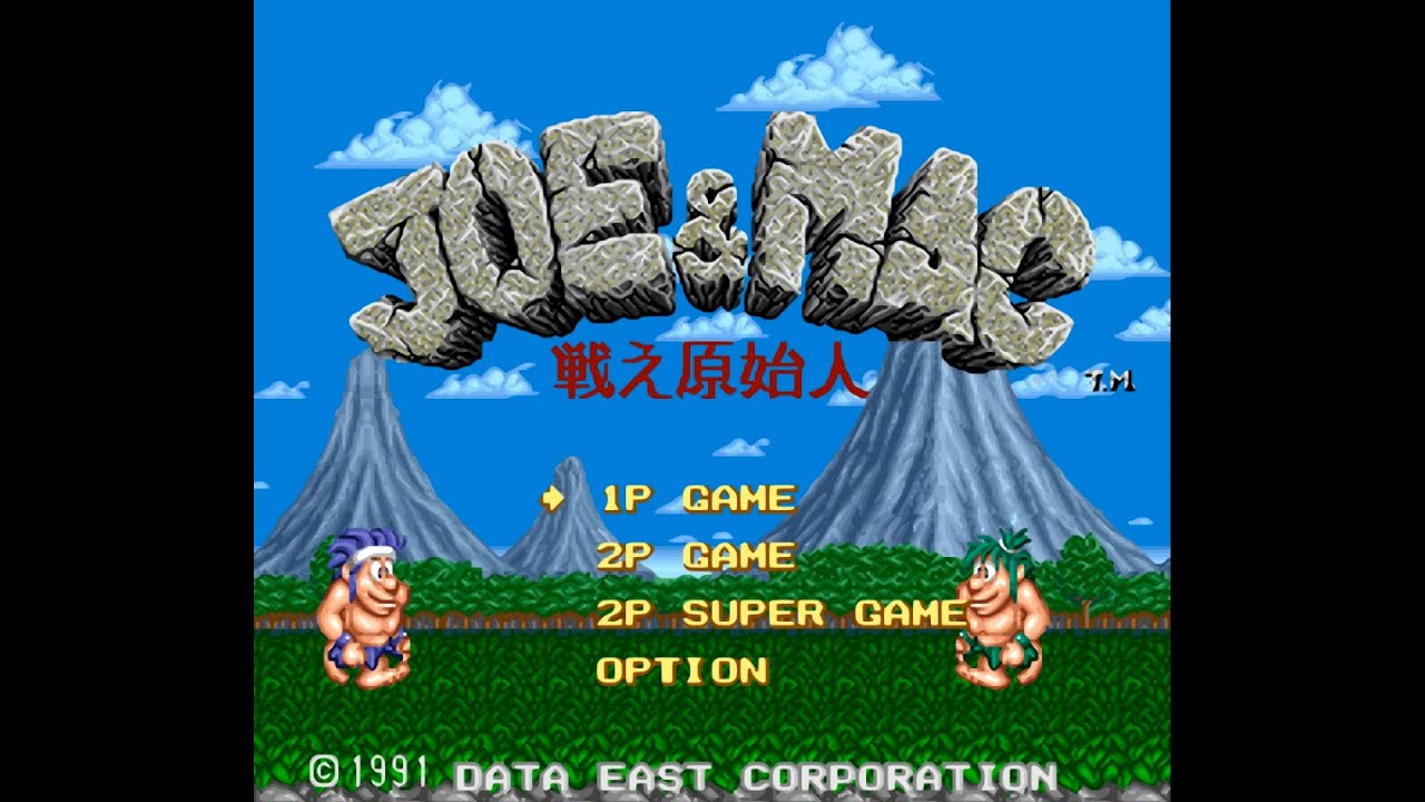 SFC / SNES - 1991 ] JOE & MAC 戦え原始人 - YouTube