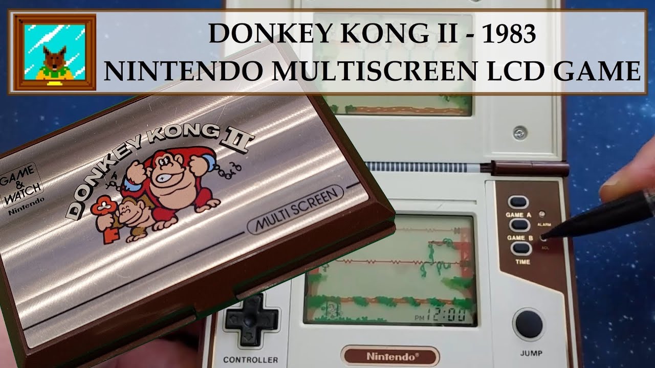 Donkey Kong II - Nintendo multiscreen LCD game - 1983 - YouTube