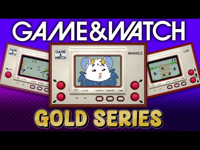 Game & Watch: Gold Series Retrospective - Manhole, Helmet, & Lion