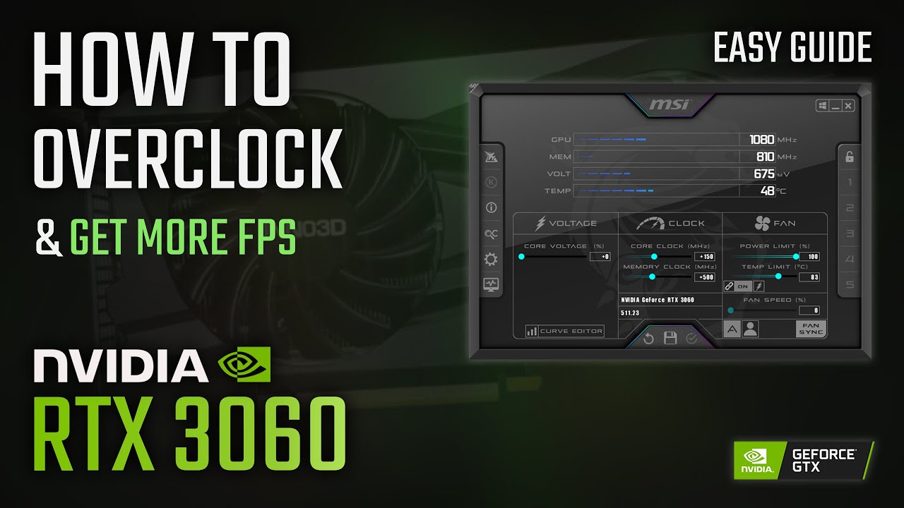 How to OVERCLOCK RTX 3060 for more FPS | 2022 Easy Tutorial - YouTube