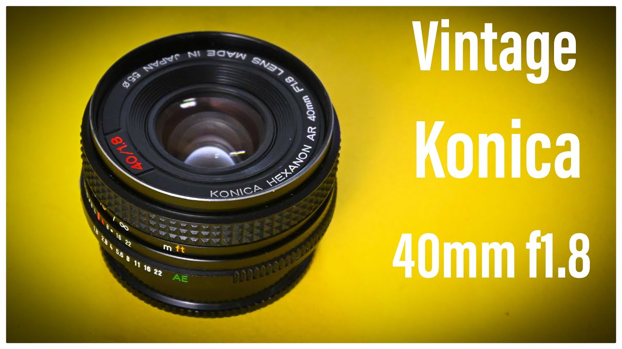 Konica 40 mm f1.8 | review pancake - YouTube