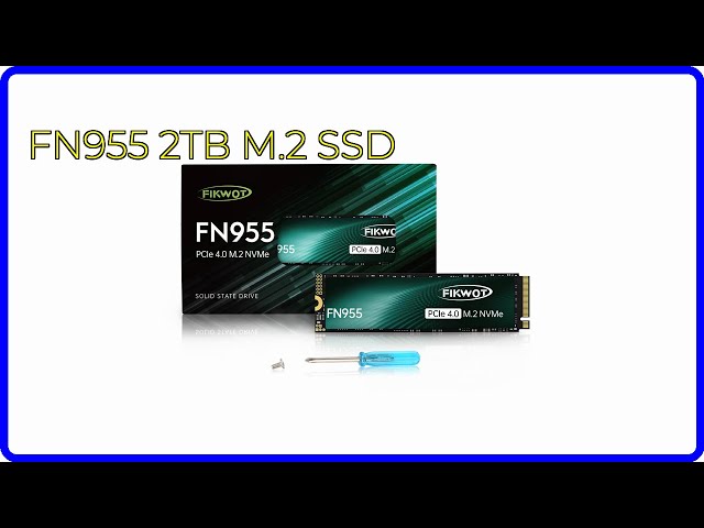 REVIEW (2026): FN955 2TB M.2 SSD. ESSENTIAL details. - YouTube