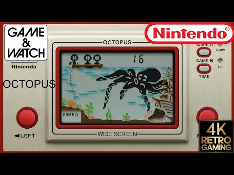 Octopus Nintendo Game & Watch 4k Gameplay - YouTube