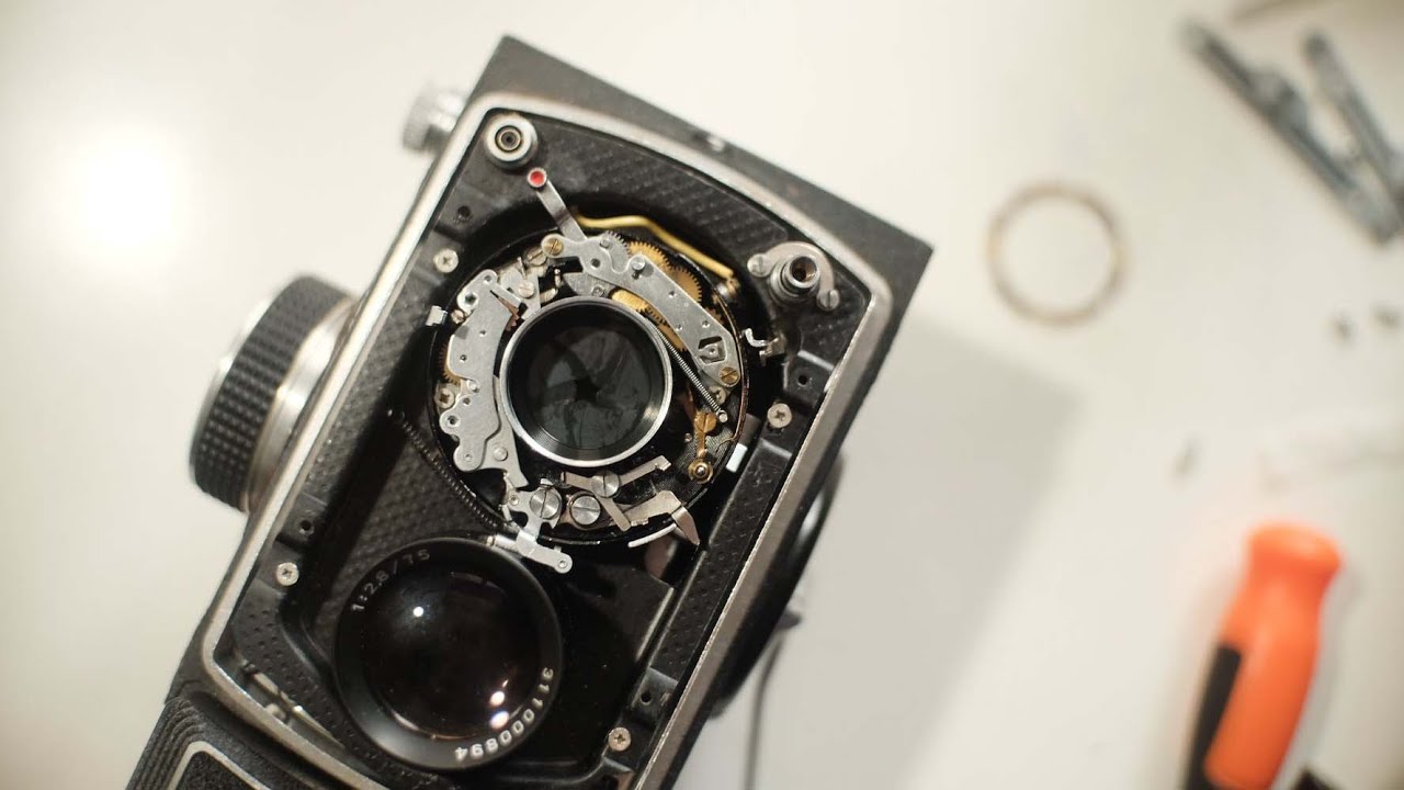 ジャンク500円で買った2眼レフカメラを修理したい動画 part1